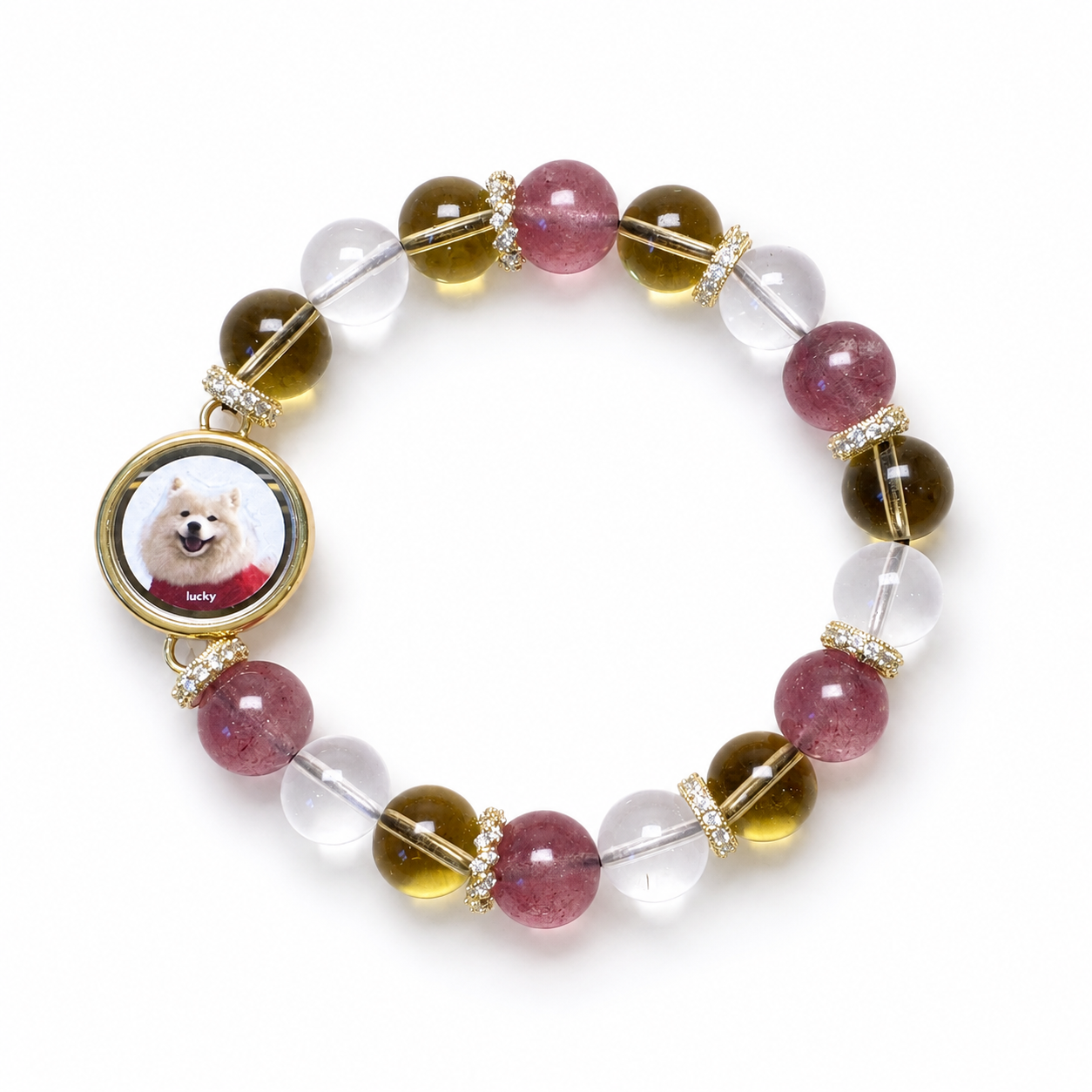 Rainbow Bridge Pet Memorial Bracelet - Personalized Photo & Fur Keepsake