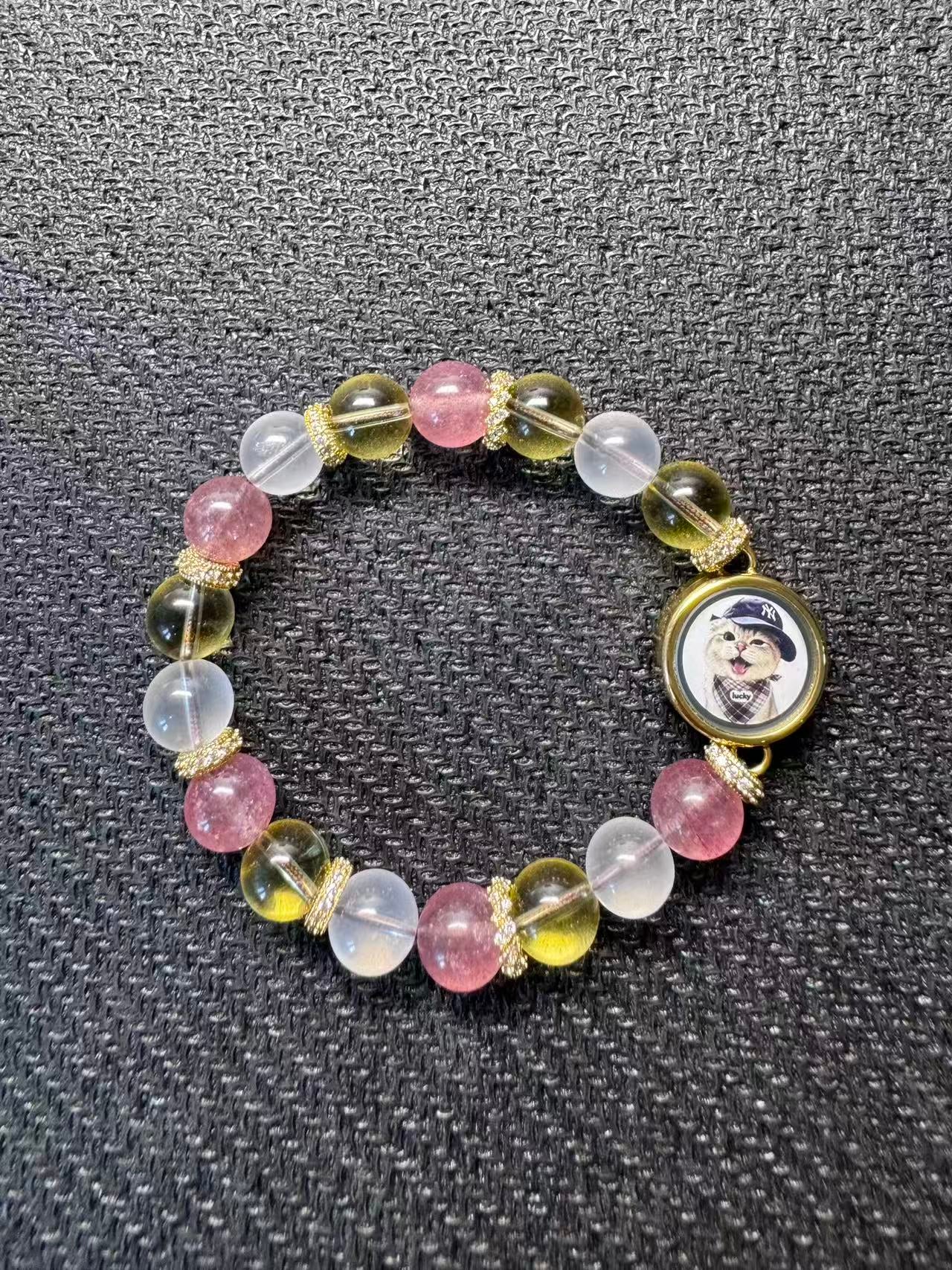 Rainbow Bridge Pet Memorial Bracelet - Personalized Photo & Fur Keepsake